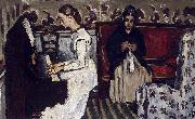 Paul Cezanne Madchen am Klavier oil painting reproduction